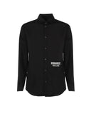 Camasa Dsquared2, Regular FIt, Logo Frontal, Black