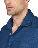 Camasa STENSTROMS, Dark blue Linen Shirt