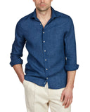 Camasa STENSTROMS, Dark blue Linen Shirt