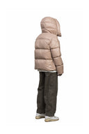 Geaca ALPHASTYLE Kudu Hooded Fur Jacket – Beige
