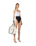 Costum de baie ELISABETTA FRANCHI, Lycra swimsuit with logo