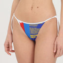Slip Costum de Baie DSQUARED2, Blue Sea, Tricolour print