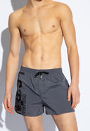 Short DSQUARED2, Insertie Icon Neagra