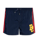 Short DSQUARED2, NAVY BLUE, Insertie logo