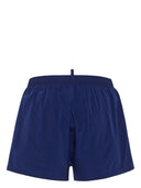 BERMUDE DSQUARED2, Swim, Simple, Logo Print, Navy Blue