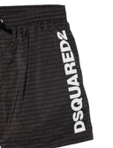 Short DSQUARED2, logo-print swim shorts