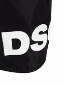Short DSQUARED2, Logo lateral, Negru