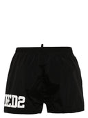 Short DSQUARED2, Insertie Icon Alba, Model Clasic