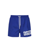 Short DSQUARED2, Insertie Icon Alba, Culoare contrastanta