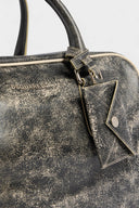 Geanta DSQUARED2, D2 Craked Leather Duffle, Vintage Black
