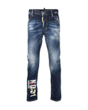 Jeans DSQUARED2, Logo Spray, Tidy Biker