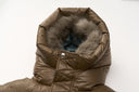 Geaca ALPHASTYLE Kudu Hooded Fur Jacket – Khaki