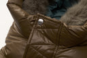 Geaca ALPHASTYLE Kudu Hooded Fur Jacket – Khaki