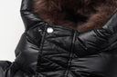 Geaca ALPHASTYLE Kudu Hooded Fur Jacket – Negru