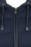 GEACA CORNELIANI, quilted hooded jacket, Navy blue