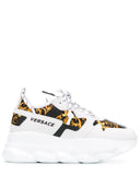 SNEAKERS VERSACE, Chain Reaction, Baroque Print, White