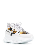 SNEAKERS VERSACE, Chain Reaction, Baroque Print, White