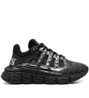 Sneakers Versace Trigreca, Negru Argintiu