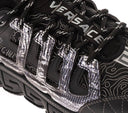 Sneakers Versace Trigreca, Negru Argintiu
