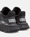 Sneakers Versace Trigreca, Negru Argintiu