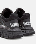 Sneakers Versace Trigreca, Negru Argintiu