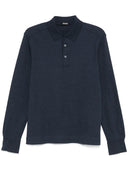 Bluza Zegna, Jersey Polo, Navy Blue