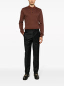 Bluza Zegna, Long Sleeve, Polo, Clay Red