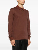 Bluza Zegna, Long Sleeve, Polo, Clay Red