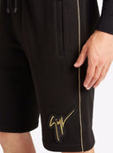 Pantaloni scurti GIUSEPPE ZANOTTI, Negru, Logo Auriu
