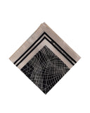 Esarfa ELISABETTA FRANCHI, Silk scarf with abstract print