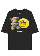 TRICOU BARROW,  Teddy Bear Print I'm so happy, Negru