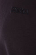 Tricou Zegna, Little Logo, Simple, Special Blue