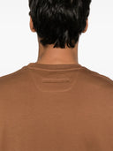 Tricou Zegna, Little Logo, Classic, Caramel Brown