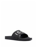 Papuci DSQUARED2, Logo Icon Insertm Black