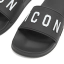 Papuci DSQUARED2, Logo Icon Insertm Black