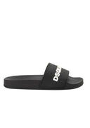 Papuci DSQUARED2, Logo Print 3D, Negru