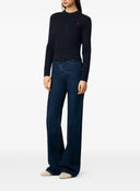Cardigan AMI PARIS, Ami De Coeur wool blue cardigan