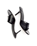 Papuci JACQUEMUS, Cubisto slippers, Negru
