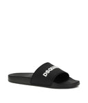 Papuci DSQUARED2, Logo Slides, Negru