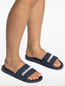 Papuci DSQUARED2, Logo Slides, Navy Blue