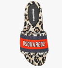 Papuci DSQUARED2, MULTICOLOUR Flip-flops with logo