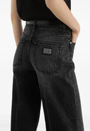 Jeans DOLCE & GABBANA, Five pockets jeans, Negru