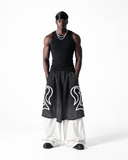 Pantaloni Bomber, DOUBLE SLEEVE Black/White