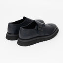 Pantofi GNV, Brogue Monk Strap Style, Navy Blue
