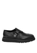 Pantofi GNV, Brogue Monk Strap Style, Black