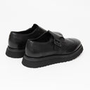 Pantofi GNV, Brogue Monk Strap Style, Black