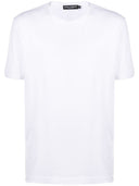 Tricou Dolce & Gabbana, Logo Label, Crew Neck, White
