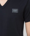TRICOU DOLCE & GABBANA, Logo Plaque, Classic, Blue Navy