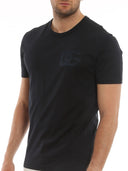 Tricou DOLCE & GABBANA, Logo Brodat, Bleumarin