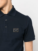 Tricou Dolce & Gabbana, DG Essentials Cotton, Polo, Bleumarin